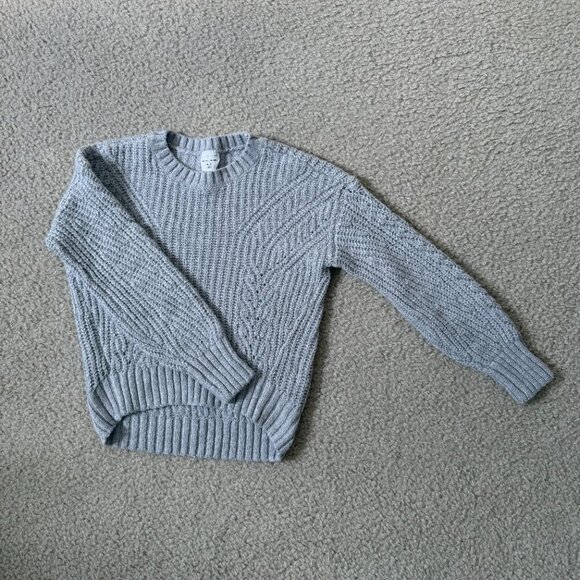 Abercrombie Kids Grey Knit Sweater - Size 9/10 - Picture 2 of 5